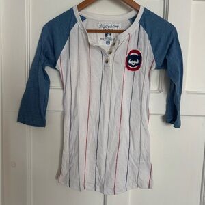 Wright & Ditson Blue and White Long Sleeve Tee